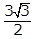 3 the square root of 3 over 2