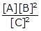 [A][B] squared over [C] squared