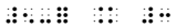 Nemeth Code transcription of 5 minus question mark = 3 or 5 minus space equals 3 